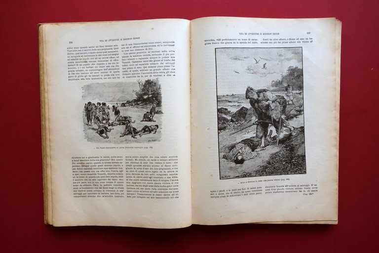 Vita e Avventure di Robinson Crusoe Daniel Defoe Sonzogno Illustrazioni … | Immagine Gallery 5