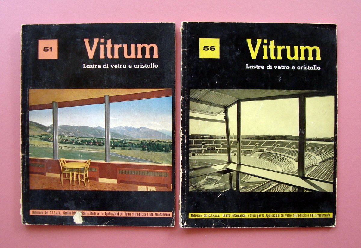 Vitrum 2 numeri rivista n 51 56 1954 vetro cristallo …