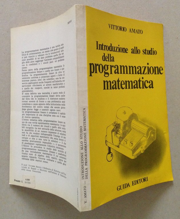 Vittorio Amato Introduzione Allo Studio Della Programmazione Matematica Guida Ed