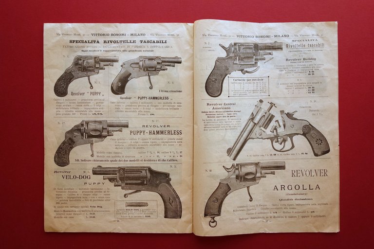 Vittorio Bonomi Milano Catalogo Fonografi Grammofoni Rivoltelle Binocoli 1904 | Immagine Gallery 5