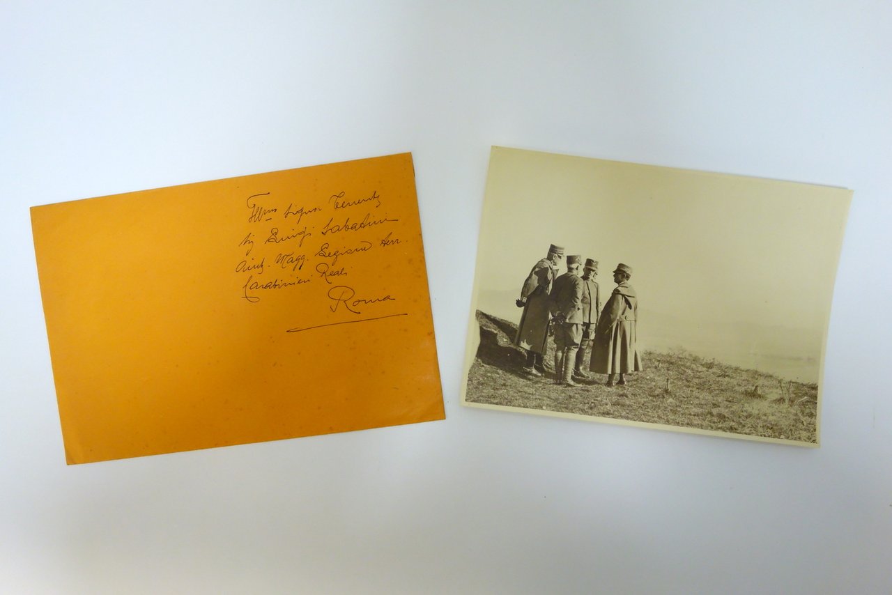 Vittorio Emanuele III con Generali Uniformi Grande Fotografia WW1 | Immagine principale