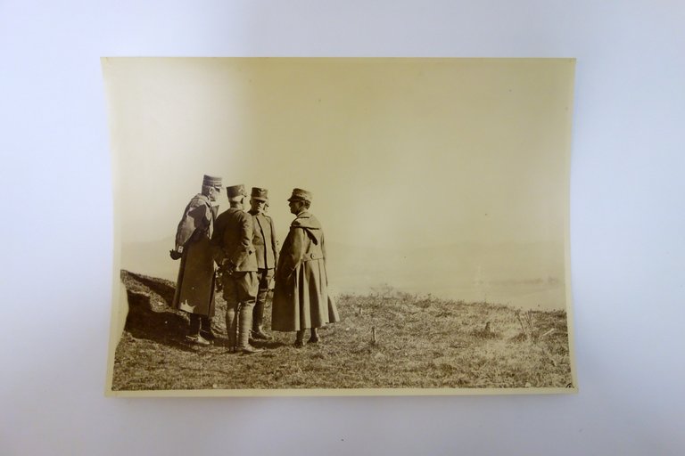 Vittorio Emanuele III con Generali Uniformi Grande Fotografia WW1 | Immagine Gallery 2