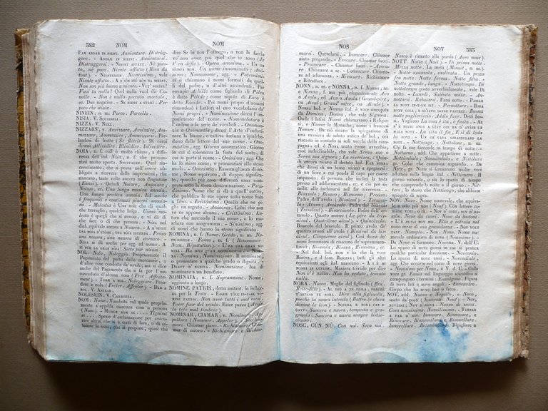 Vocabolario Bolognese Italiano Claudio Ermanno Ferrari Della Volpe Bologna 1835