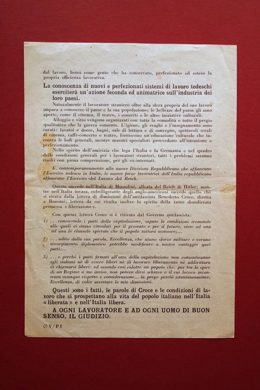 Volantino RSI PNF Altri 700 Mila Riacquistano la Libert‡ Internati … | Immagine Gallery 2
