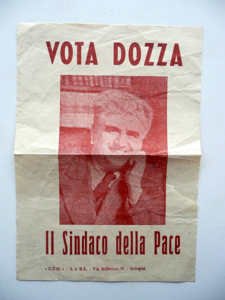 Volantino Vota Giuseppe Dozza il Sindaco della Pace Bologna Poltica …