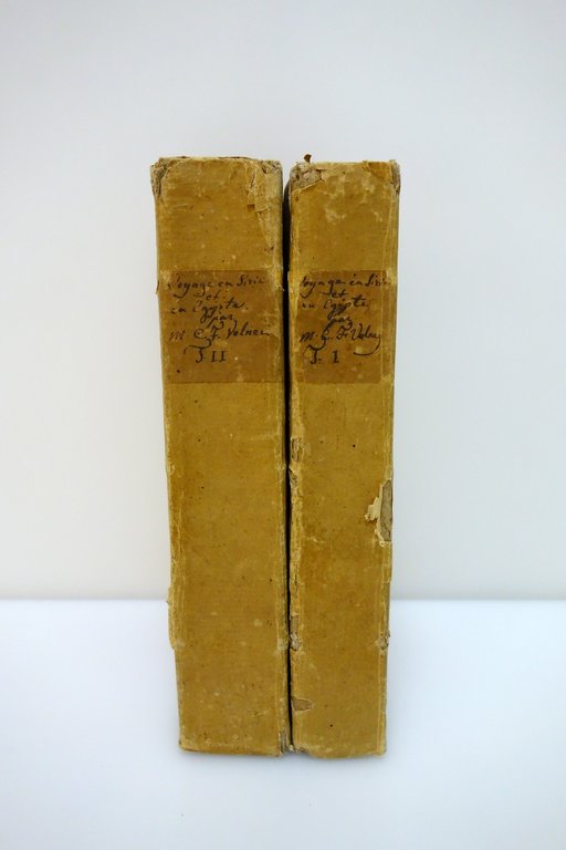 Voyage en Syrie et Egypte Volney Paris 1789-1790 2 Volumi …