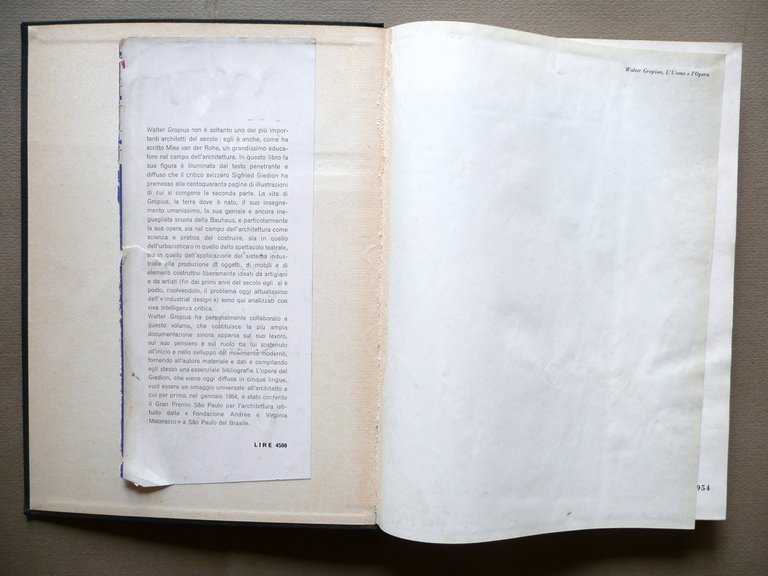 Walter Gropius L'Uomo e l'Opera S. Giedion Edizioni di Comunit‡ … | Immagine Gallery 6