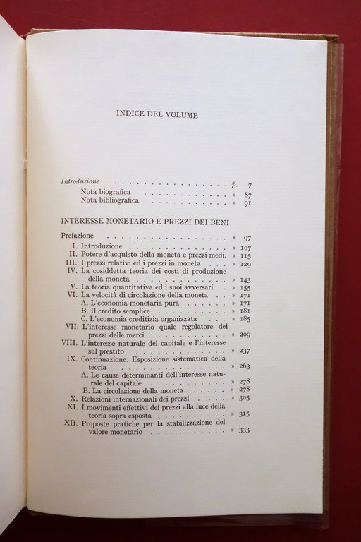 Wicksell Interesse Monetario e Prezzi dei Beni UTET Classici dell'Economia … | Immagine Gallery 5