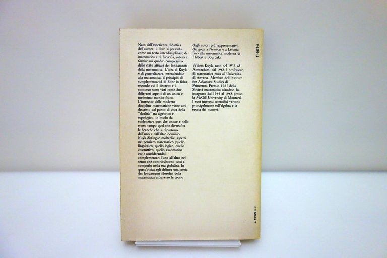 Willem Kuyk il Discreto e il Continuo Complementarità in Matematica …