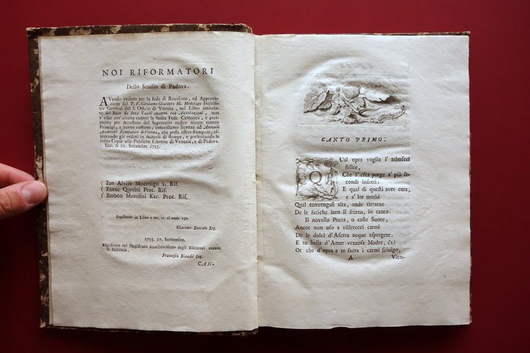 Zaccaria Betti Del Baco da Seta Canti IV Andreoni Verona …
