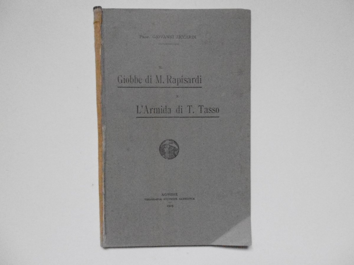 Ziccardi Giovanni Il Giobbe di M. Rapisardi E L'Armida di …
