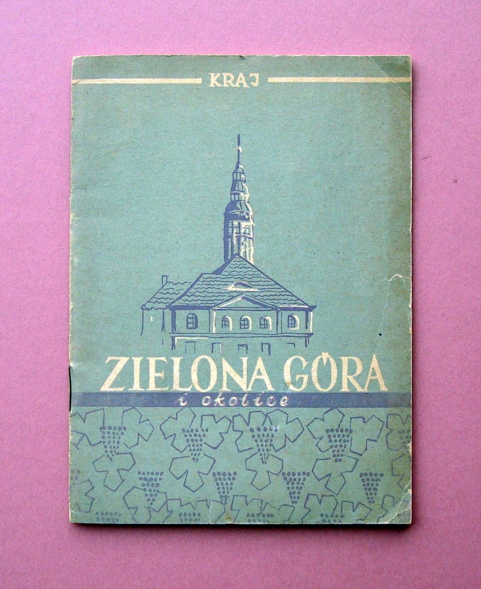 Zielona Gora 1953 libretto turistico + cartina a colori Polonia …