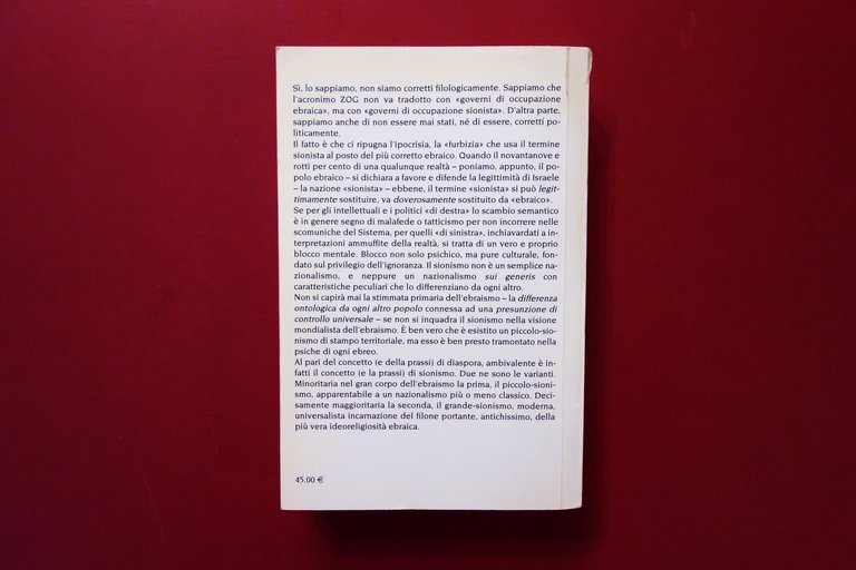 ZOG Governi di Occupazione Ebraica Gianantonio Valli Effepi 2013