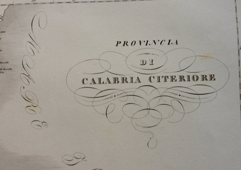Zuccagni Orlandini Acquaforte Originale 1840 Atlante Calabria Citeriore | Immagine Gallery 2