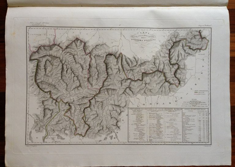 Zuccagni Orlandini Acquaforte Originale 1840 Atlante Geografico Svizzera 2 Carte