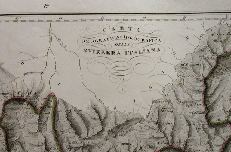 Zuccagni Orlandini Acquaforte Originale 1840 Atlante Geografico Svizzera 2 Carte
