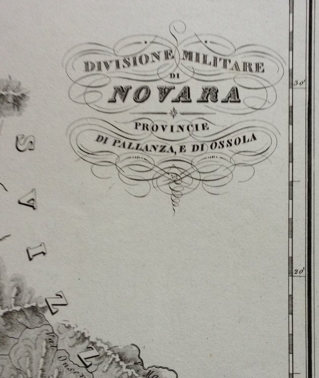 Zuccagni Orlandini Acquaforte Originale 1840 Atlante Novara Pallanza Domodossola | Immagine Gallery 2