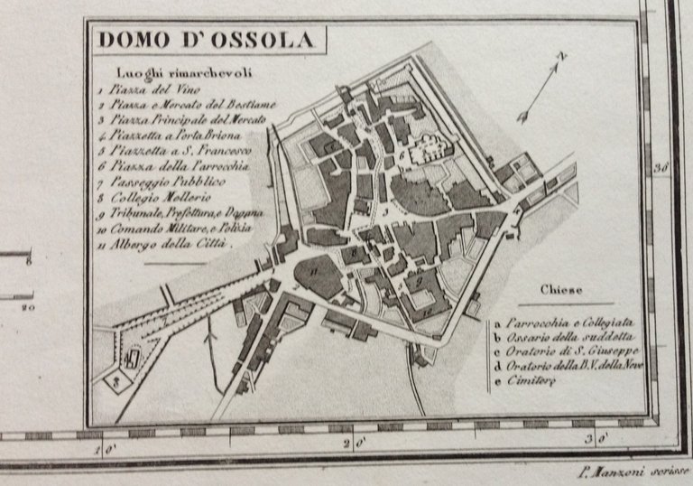 Zuccagni Orlandini Acquaforte Originale 1840 Atlante Novara Pallanza Domodossola | Immagine Gallery 4