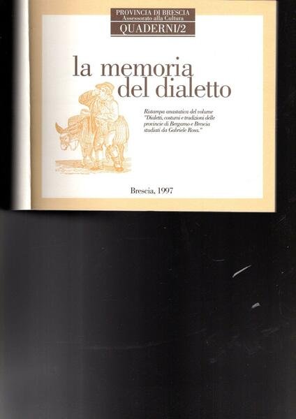 LA MEMORIA DEL DIALETTO