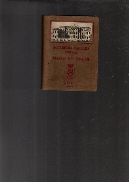 ACCADEMIA CARRARA BERGAMO ELENCO DEI QUADRI