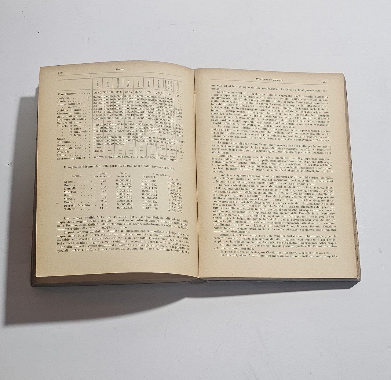 Acque minerali stabilimenti termali Italia 1916 Vinaj Pinali idrologia medica | Immagine principale
