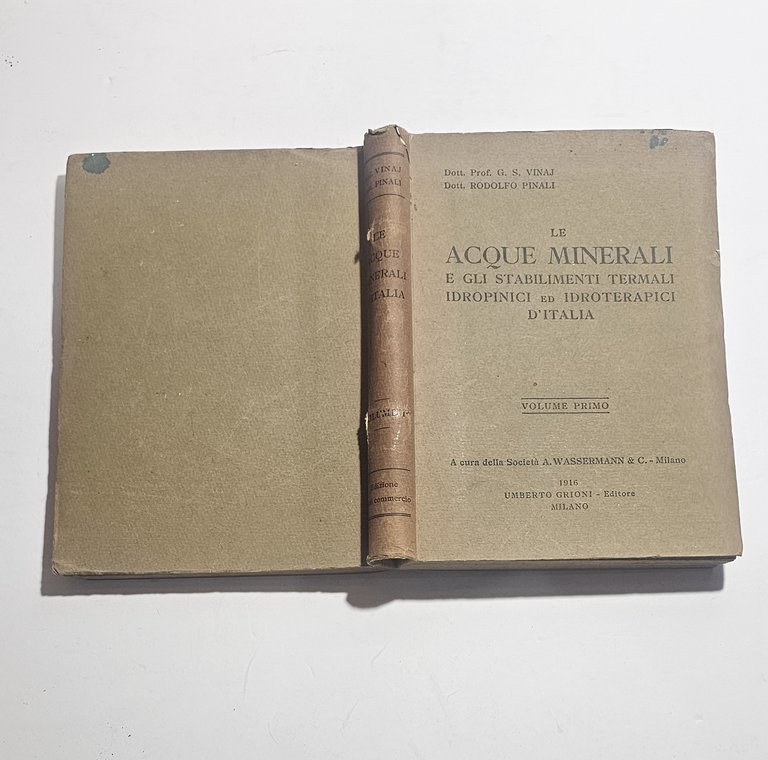 Acque minerali stabilimenti termali Italia 1916 Vinaj Pinali idrologia medica | Immagine Gallery 4