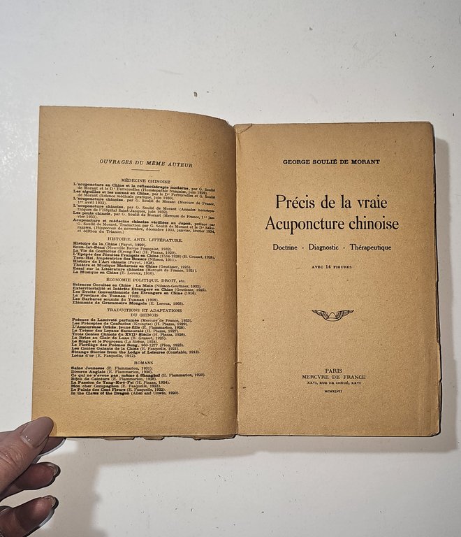 Acupuncture Chinoise Soulié de Morant 1947 Medicina Agopuntura | Immagine Gallery 5