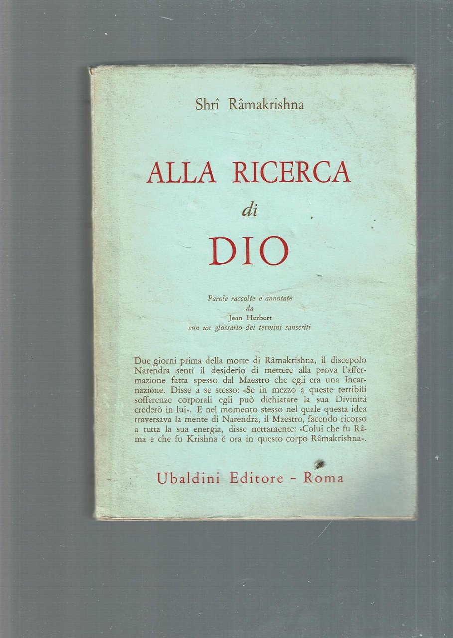 ALLA RICERCA DI DIO PAROLE RACCOLTE E ANNOTATE DA JEAN …