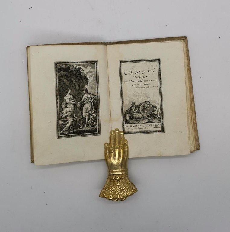 AMORI ME VENUS ARTIFICEM TENERO PRAEFECIT AMORI 1782 REMONDINI VENEZIA