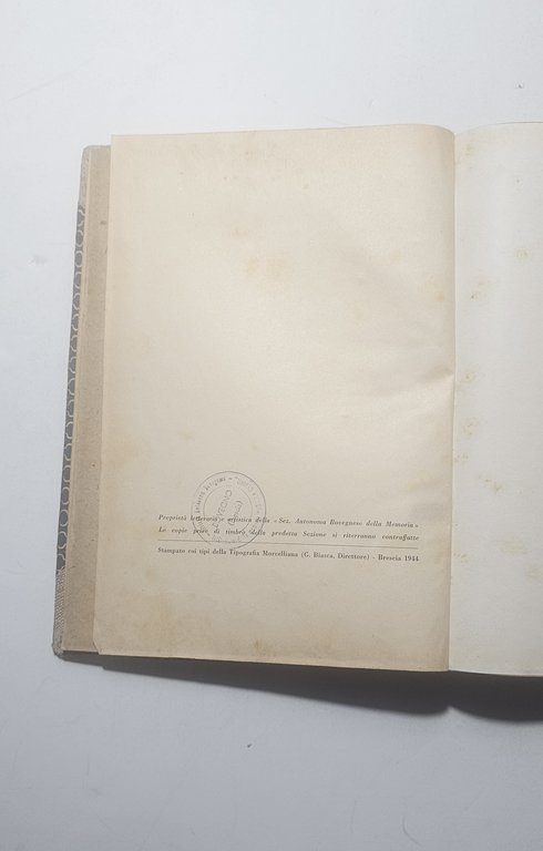 Angelo Canossi Melodia e Congedo 1944 Poesia Dialetto Bresciano | Immagine Gallery 6