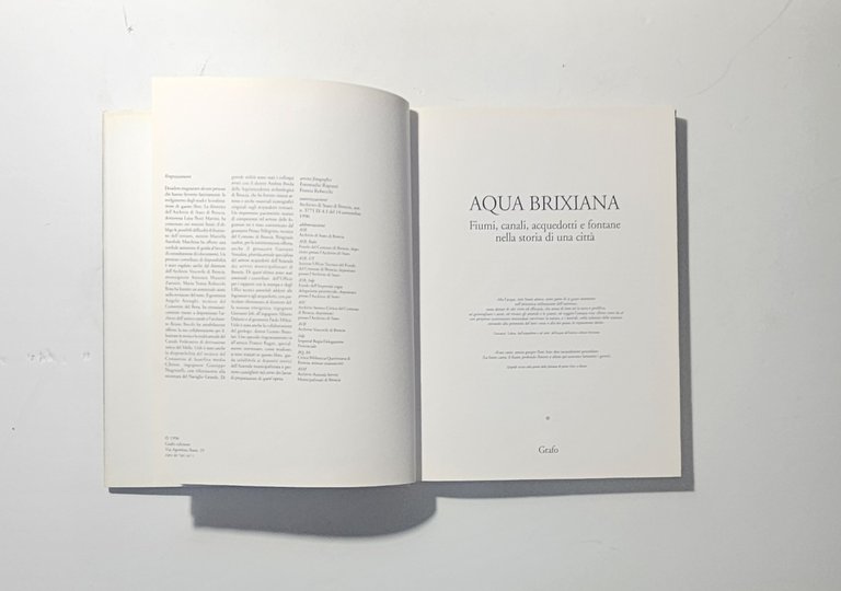 Aqua Brixiana Franco Robecchi Brescia Fontane Canali Acquedotti vol. 1 | Immagine Gallery 3