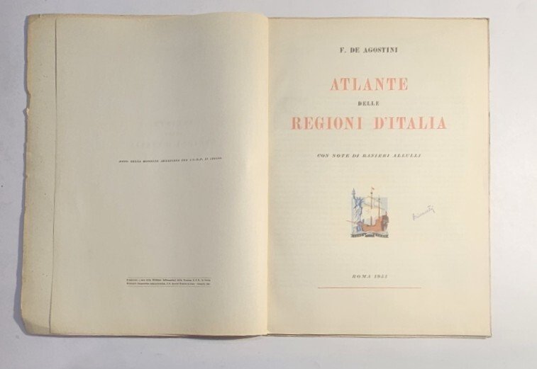 Atlante delle Regioni d'Italia 1951