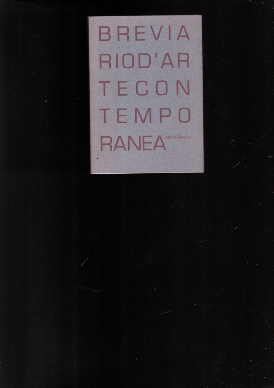 BREVIARIO D'ARTE CONTEMPORANEA