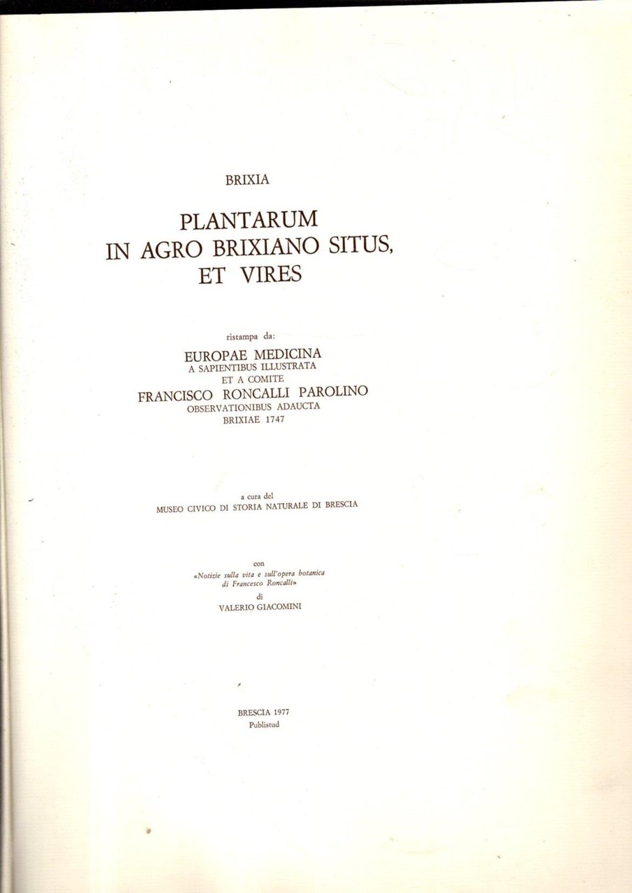 brixia plantarum in agro brixiano situs, et vires