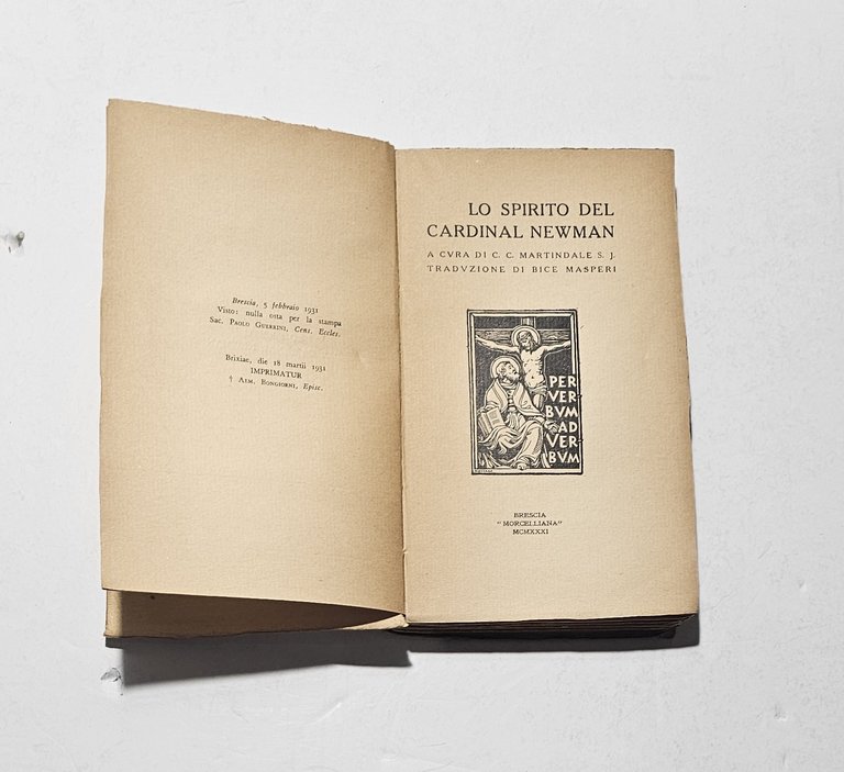Cardinal Newman Spirito Libro Antico 1931 Morcelliana Brescia Teologia | Immagine Gallery 3
