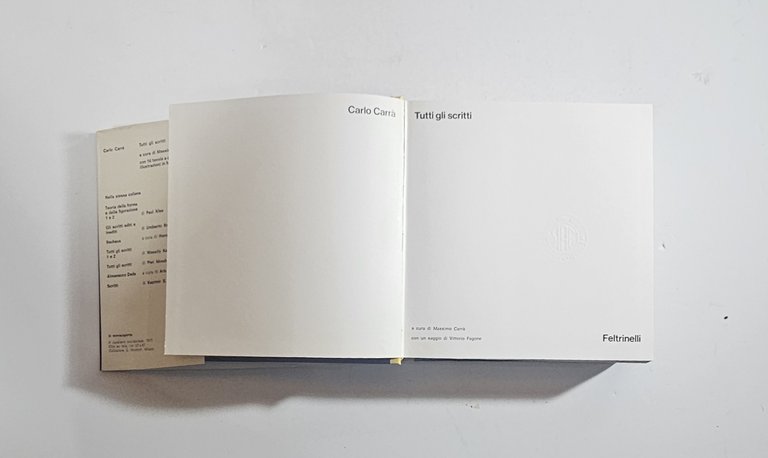 Carlo Carrà Tutti Gli Scritti Feltrinelli Cofanetto Arte Novecento | Immagine Gallery 3