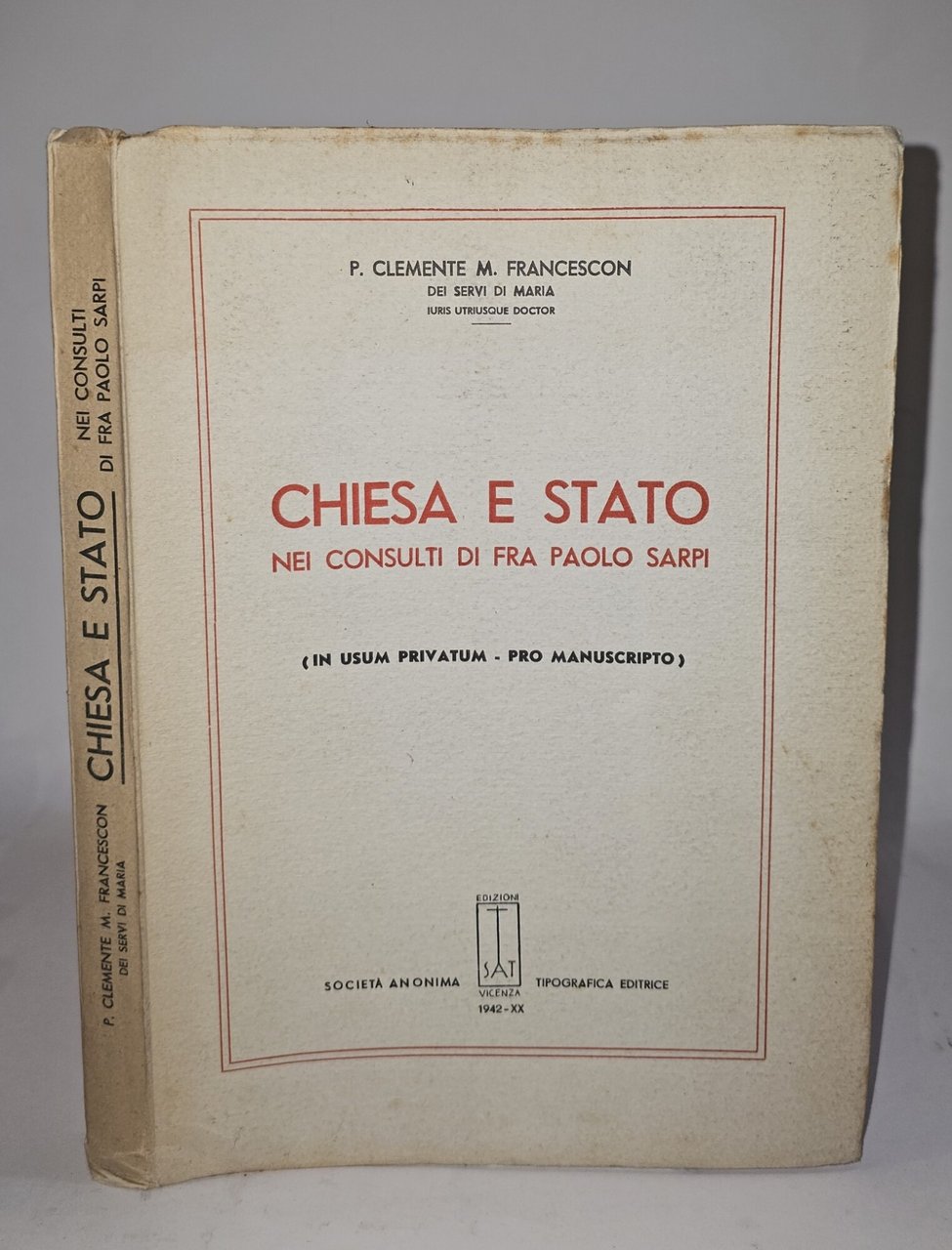Chiesa e stato nei consulti di fra Paolo Sarpi | Immagine principale