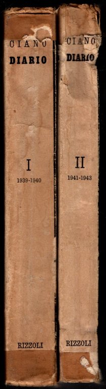 CIANO DIARIO 2 VOL. (1939-1940/1941-1943)