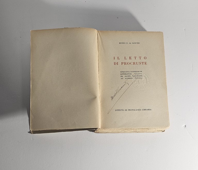 De Sanctis Il Letto di Procuste Letteratura Italiana 1943 IPL | Immagine Gallery 3