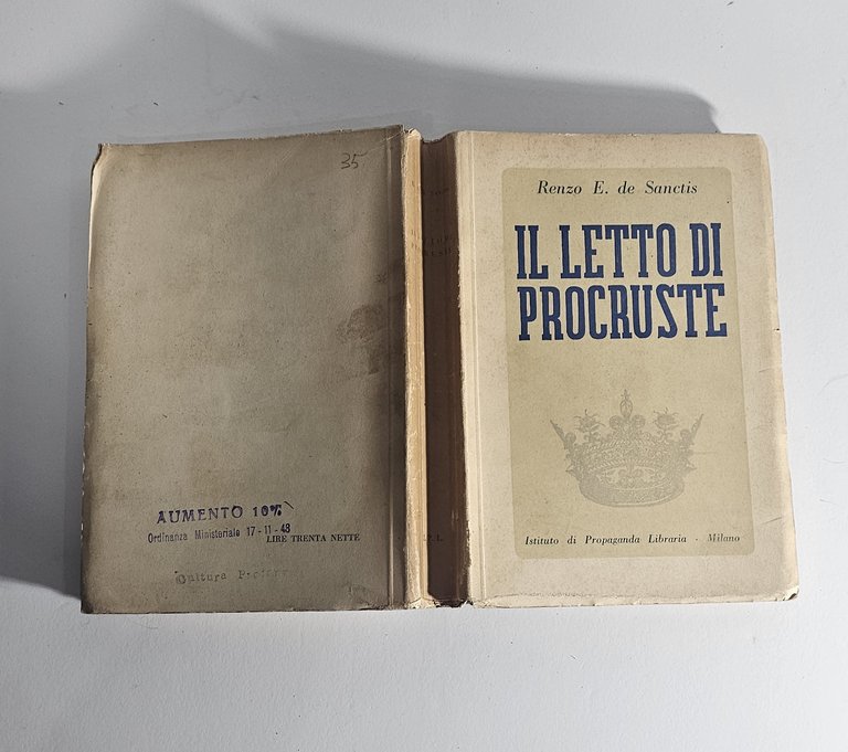De Sanctis Il Letto di Procuste Letteratura Italiana 1943 IPL | Immagine Gallery 2
