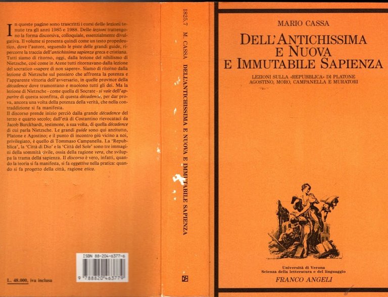 Dell'antichissima e nuova e immutabile sapienza : lezioni sulla Repubblica …