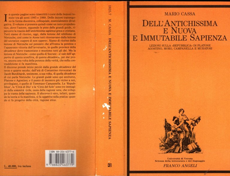 Dell'antichissima e nuova e immutabile sapienza : lezioni sulla Repubblica …