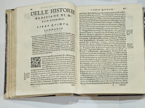 Delle Historie Bresciane Di M. Helia Cavriolo Libri Dodeci