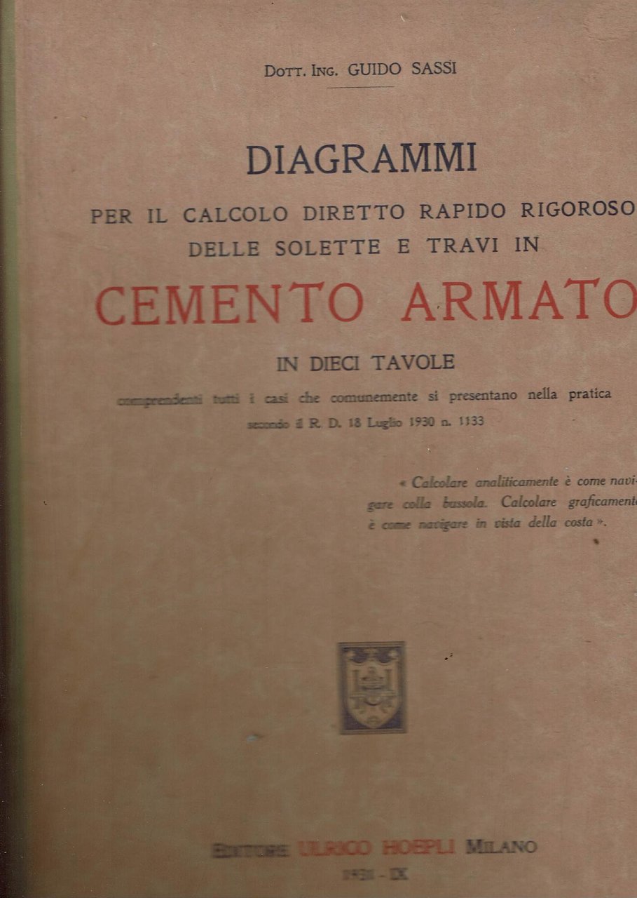 DIAGRAMMI PER IL CALCOLO DIRETTO, RAPIDO, RIGOROSO DELLE SOLETTE E …