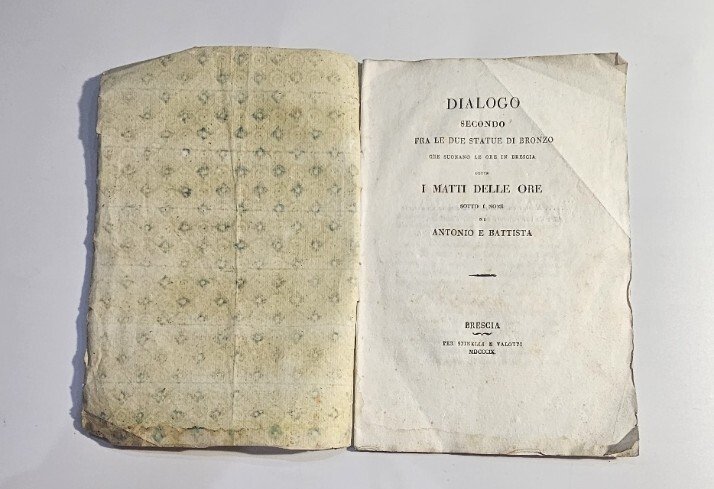 Dialogo secondo fra le due statue di bronzo che suonano …