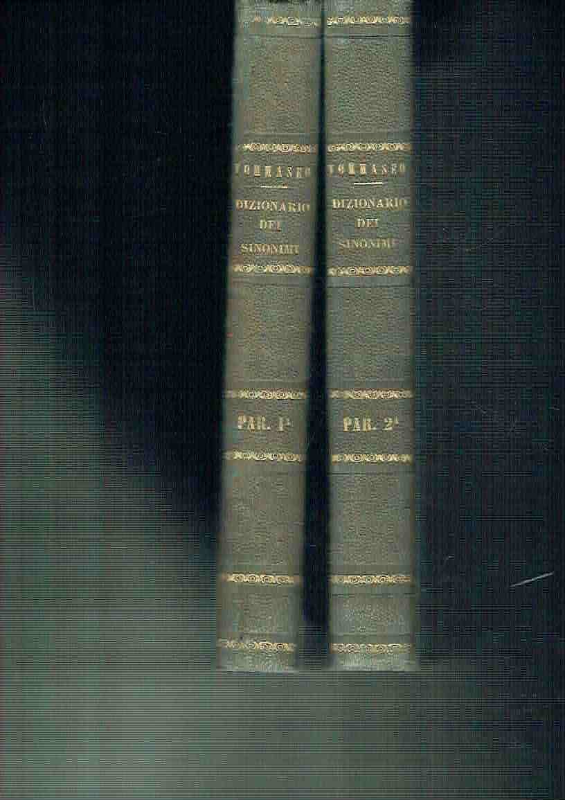 dizionari dei sinonimi della lingua italiana**napoli 1859