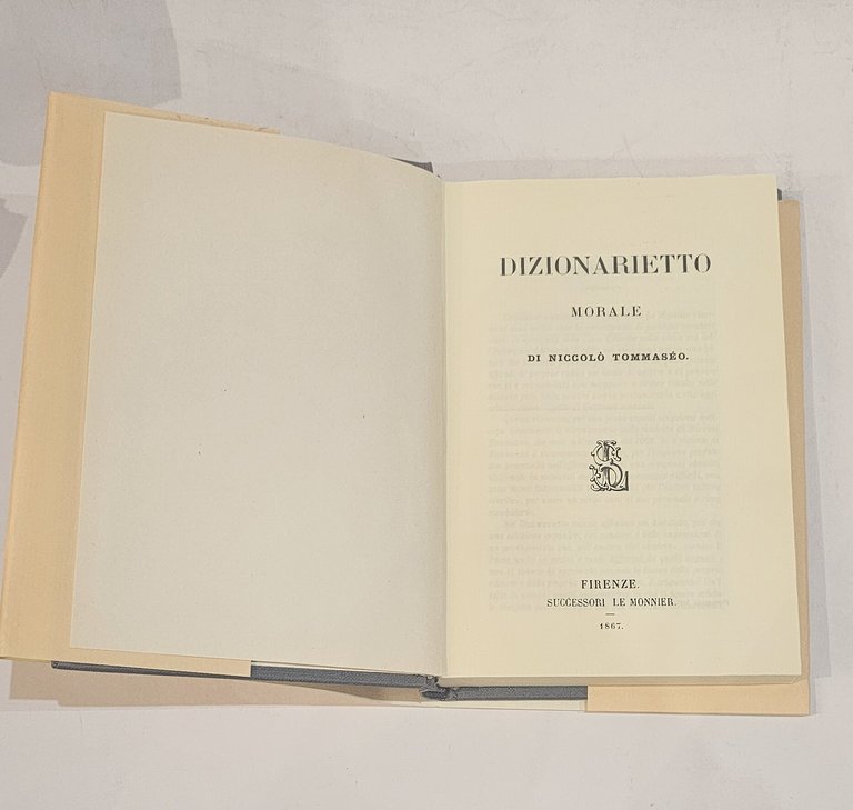 Dizionarietto Morale di Niccolò Tommaseo | Immagine Gallery 3