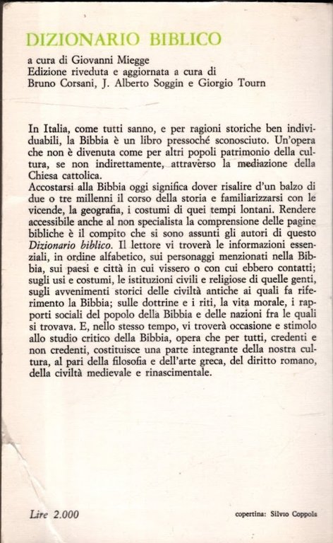 DIZIONARIO BIBLICO