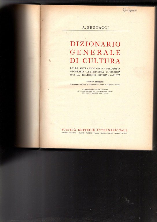 DIZIONARIO GENERALE DI CULTURA