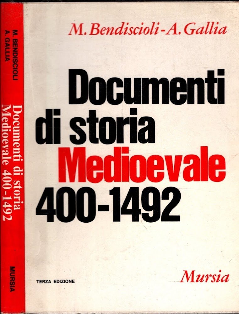 DOCUMENTI DI STORIA MEDIOEVALE 400-492